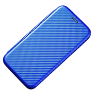 Чехол книжка для Huawei Honor X7a Anomaly Carbon Book Blue (Синий)