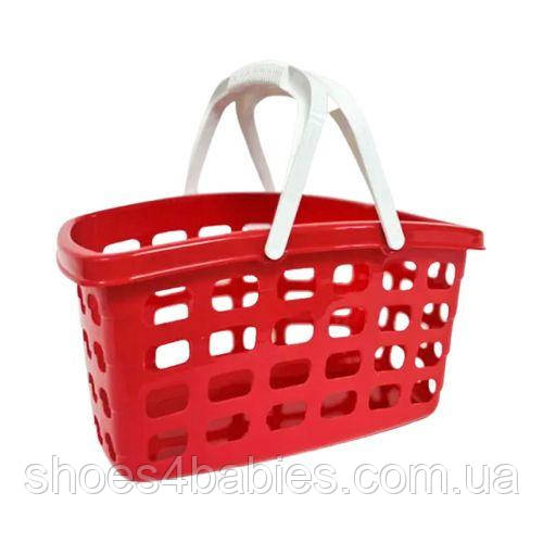 Кошик для покупок, пластиковий (червона)