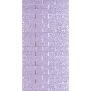 Самоклеюча 3D панель 3080x700x3мм Світло-фіолетова Цегла SW-00001758