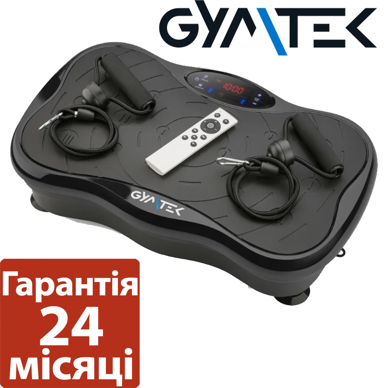 Вібропллатформа + пульт + еспандери Gymtek XP500 / чорна