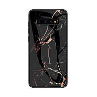 Чехол бампер для Samsung Galaxy S10 Anomaly Cosmo Black / Gold (Черный / Золотой)