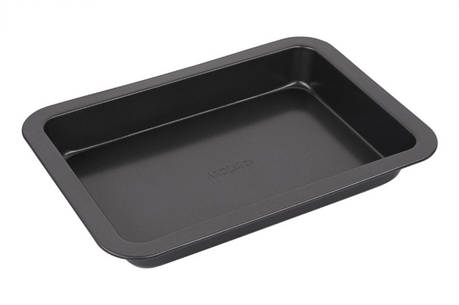 Форма Ardesto Gemini прямокутна, 34.5x24x4.5 см, сіра, вуглецева сталь., фото 1