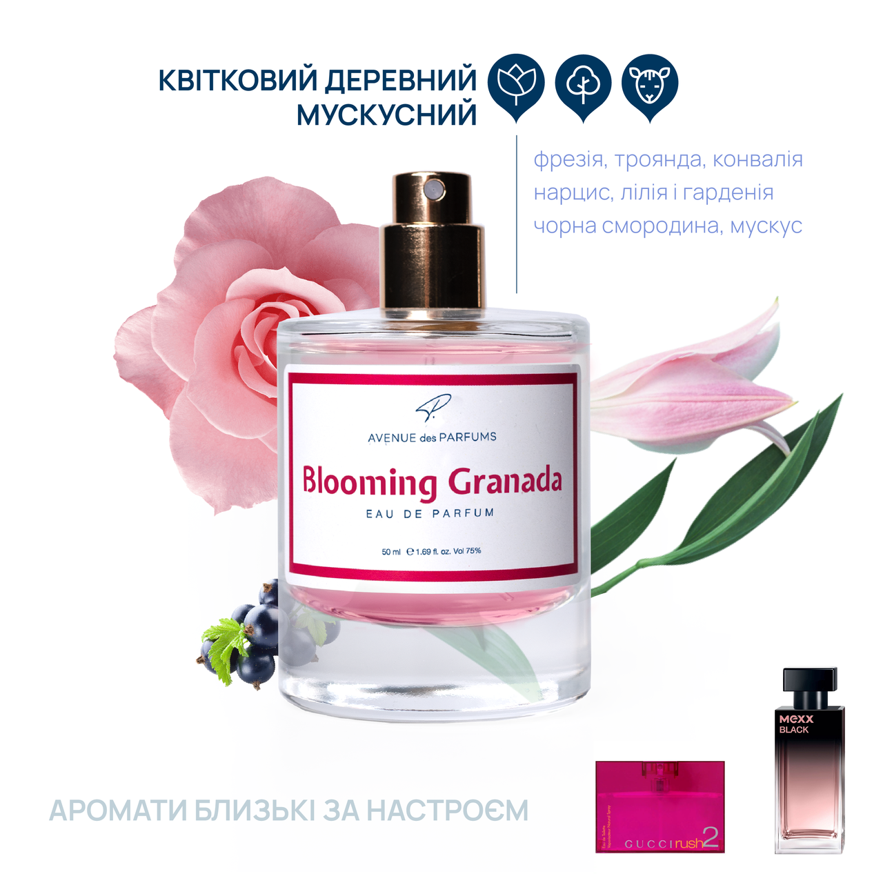 Духи Blooming Granada (Rush,раш 2) AVENUE des PARFUMS парфюм ALL 1