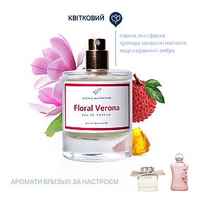 Женские духи Floral Verona (хлоя ) цветочные пудровые ноты AVENUE des PARFUMS парфюм ALL 15