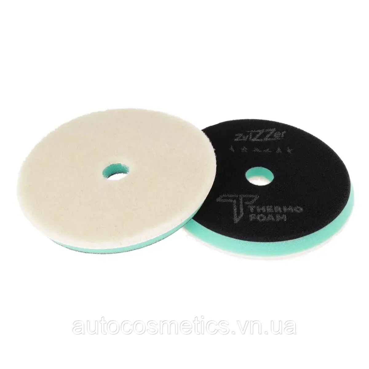 Хутряний пад ZviZZer Thermo Wool Pad, Green Ø 140/20/125 зелений, жорсткий ексцентрик