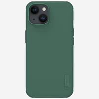 Протиударний чохол бампер Nillkin Super Frosted Shield Pro Magnetic для iPhone 15 Deep Green (Зелений)