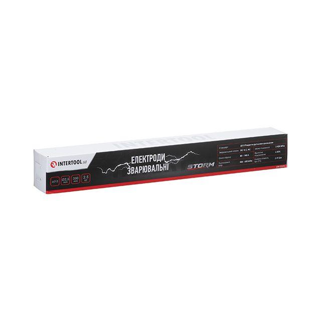 Електроди STORM INTERTOOL EW-2525 зварювальні 6013, Ø 2,5 мм, уп. 2,5 кг