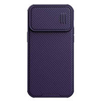 Чехол бампер для iPhone 14 Pro Max Nillkin CamShield S Magnetic (шторка на камеру) Deep Purple (Фиолетовый)