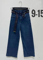 Широкие джинсы трубы для девочки 140
