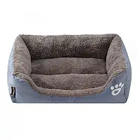 Лежак для собак/котів KOT08 Elegant M 54x40x14 см Сірий