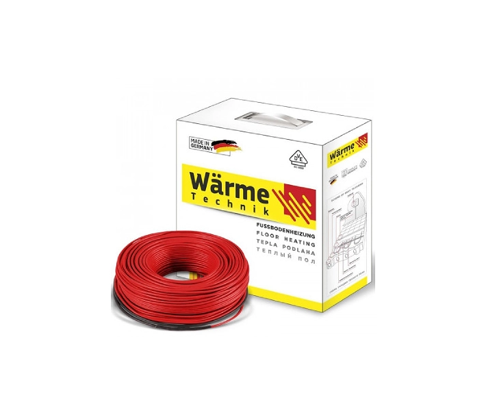 Тонкий нагрівальний кабель двожильний Wärme Twin Flex Cable 450W (2,4-3,0 м²)