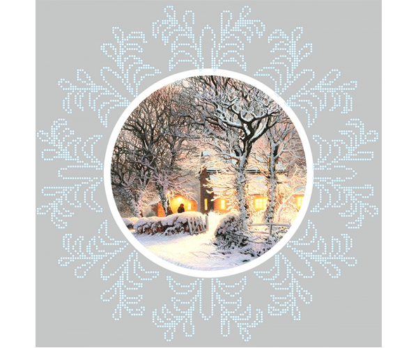 Схема для вишивання бісером Снігова зима, розмір 32х32 см, арт. 1211, фото 1