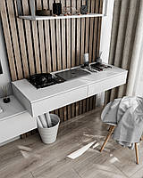 Подвесной письменный стол Moreli Т-222 Ш1200/В160/Г500 мм Белый