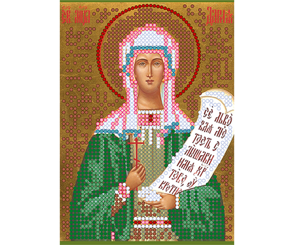 Схема для вишивання бісером POINT ART Св. Дарина, розмір 10х14 см, арт. 1109, фото 1