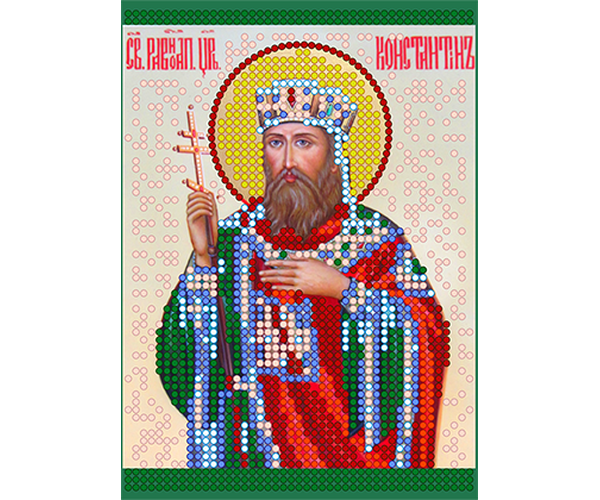 Схема для вишивання бісером POINT ART Св. Константин, розмір 10х14 см, арт. 1113, фото 1