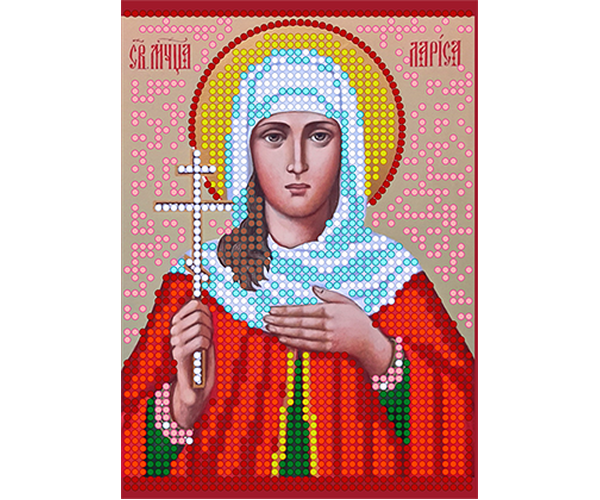 Схема для вишивання бісером POINT ART Св. Лариса, розмір 10х14 см, арт. 1114, фото 1