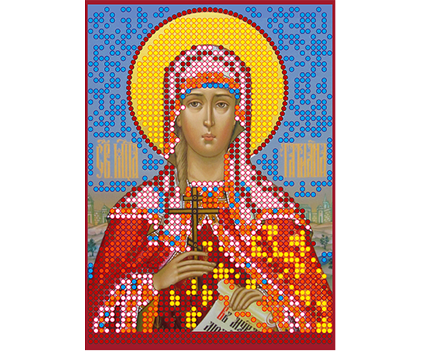 Схема для вишивання бісером POINT ART Св. Тетяна, розмір 10х14 см, арт. 1120, фото 1