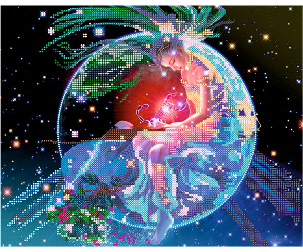 Схема для вишивання бісером Скорпіон, розмір 30х24 см, арт. 1575, фото 1