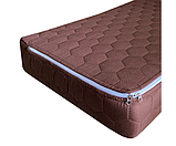 Чохол вологонепроникний захисний на матрац Point Art AquaStop на блискавці коричневий 120х200 см, фото 2