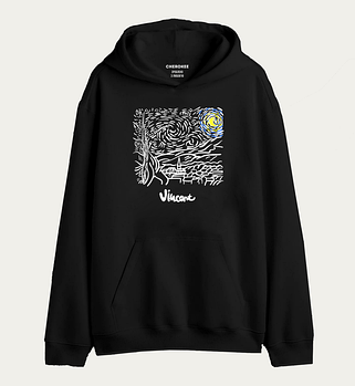 Худі з художніми принтами