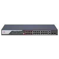 Комутатор 24 порти некерований Hikvision DS-3E0326P-E(C) PoE