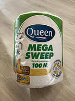 Паперові рушники Queen Mega Sweep двошарові 100 м