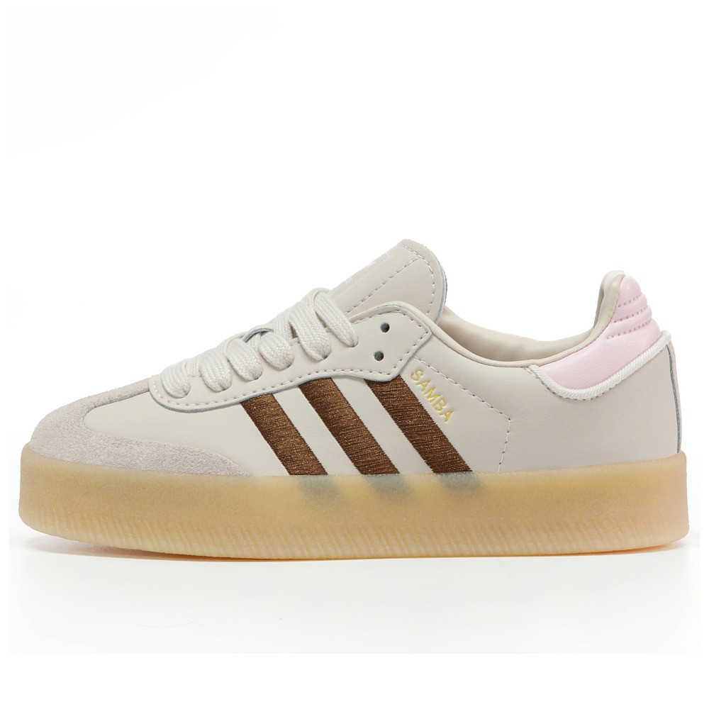Жіночі кросівки Adidas Samba “Putty Mauve”, бежеві кросівки адідас самба паті мауве, фото 1