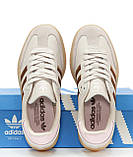 Жіночі кросівки Adidas Samba “Putty Mauve”, бежеві кросівки адідас самба паті мауве, фото 6