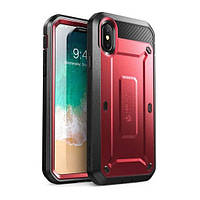 Противоударный чехол бампер Supcase Unicorn Beetle PRO для iPhone X / Xs Red (Красный)