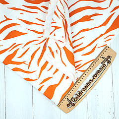 Тринитка з начосом "Жовтогаряча зебра" (ротація) щільність 320 г/м. ВІДРІЗ 0.70 см