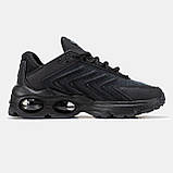 Чоловічі кросівки Nike Air Max TW Black, чорні шкіряні кросівки найк аір макс тв аїр, фото 3