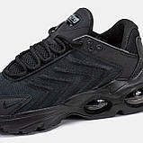 Чоловічі кросівки Nike Air Max TW Black, чорні шкіряні кросівки найк аір макс тв аїр, фото 9