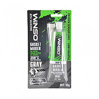 Силиконовый прокладочный герметик профессиональный серый WINSO GASKET MAKER GRAY 85g +350 С