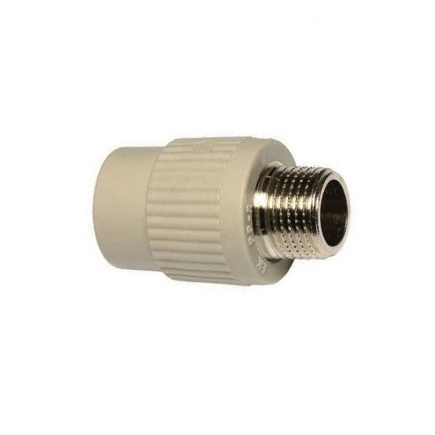 Перехід з металевим зовнішнім різьбленням 1/2”x20мм Wavin Ekoplastik