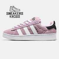 Женские кроссовки Adidas Campus Light Pink, Кеды Адидас Кампус розовые, Originals campus 00s cloud