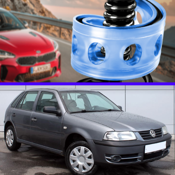 Автобафери силіконові на передні пружини Volkswagen Pointer 2000-2009 (проставки, подушки пружини)