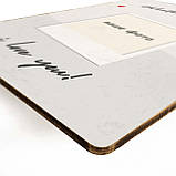 Дерев'яний Постер Valentine's Day з вашим фото А5, фото 3