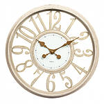 Настінний годинник бежевий, 40 см (2005-035)