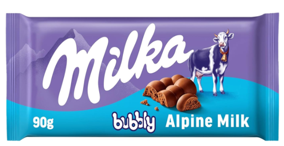 Milka Bubbly Alpine Milk 100g 1/14