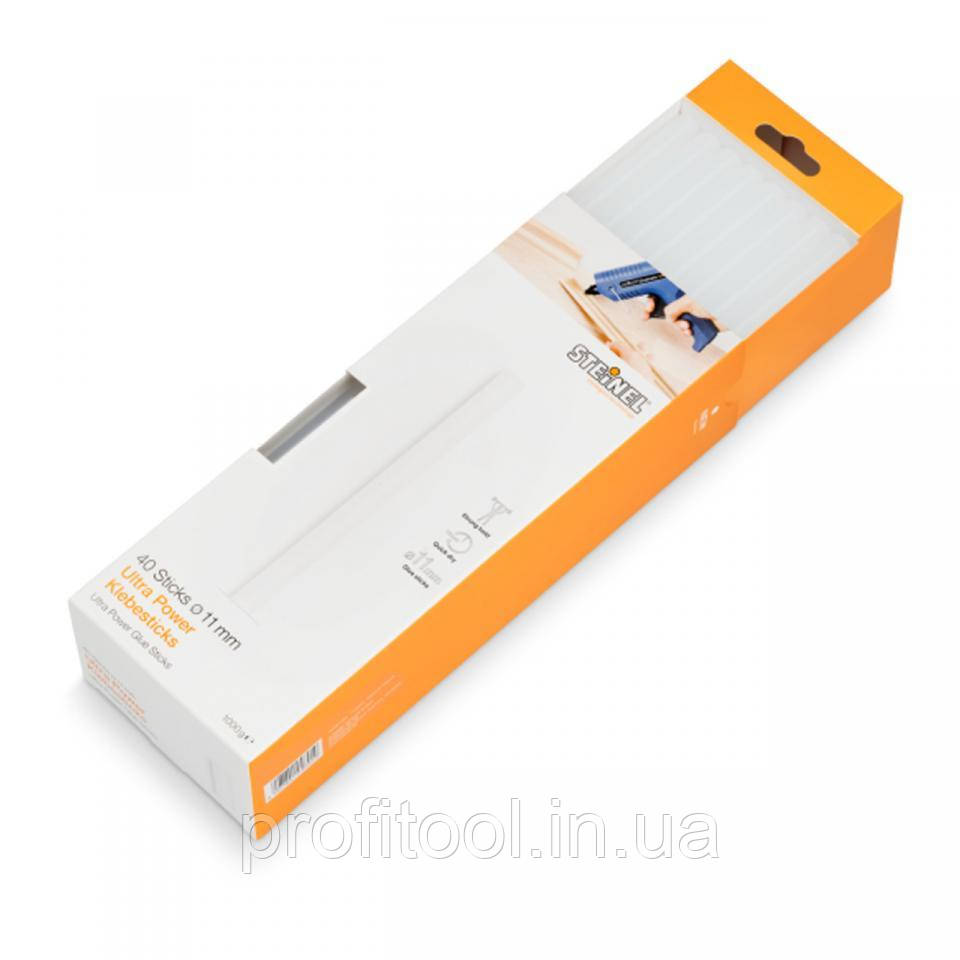 Стрижні термоклейові STEINEL - Ultra Power 11 мм 1000 г (40 шт) (046910), фото 1