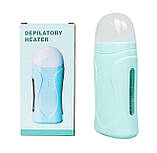 Воскоплав касетний Depilatory heater YSM-63A бірюзовий для депіляції (без бази), 40 Вт., фото 4