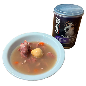 AnimAll Consomme Duck, Сhicken Heart & Сhicken Egg вологий корм для собак КАЧКА, КУРЯЧЕ СЕРЦЕ ТА ЖОВТОК,375г