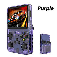 Ретро консоль Data Frog R36S Purple Linux +64GB 10000 Игр Dendy Sega SNES NES MAME N64 Sony PSP NDS GBC