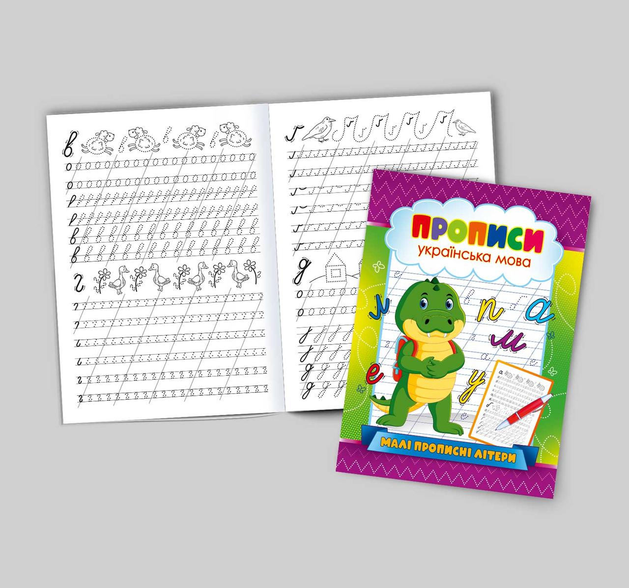 Прописи "Малі прописні літери українська мова"