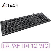 Клавиатура A4Tech KR-85 USB, Black (черная), проводная, мембранная, классическая стандартная полноразмерная