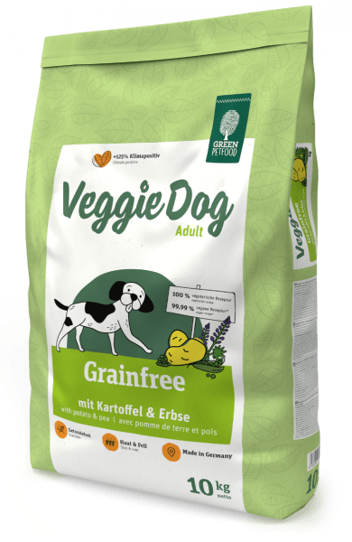 Сухий корм Green Petfood VeggieDog Grainfree Adult для дорослих собак з картоплею та горохом 10 кг