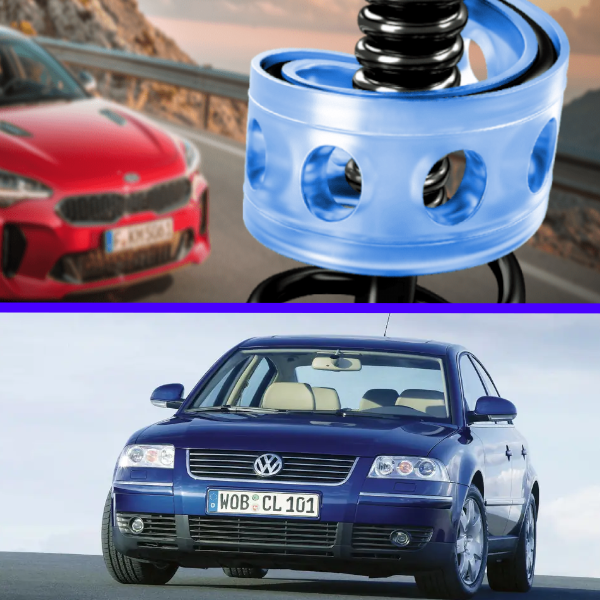 Автобафери силіконові на передні пружини Volkswagen Passat B5 1996-2005 (проставки, подушки пружини)