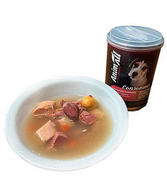 AnimAll Consomme Duck, Chicken, Сhicken Heart & Сhicken Egg вологий корм для собак КАЧКА, КУРКА, КУРЯЧЕ СЕРЦЕ ТА ЖОВТОК,375г
