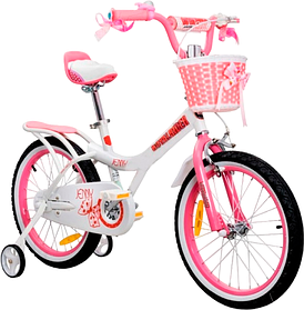 Велосипед двоколісний дитячий 16 дюймів Royal Baby (кошик, багажник) Princess Jenny Girl Steel RB16G-4