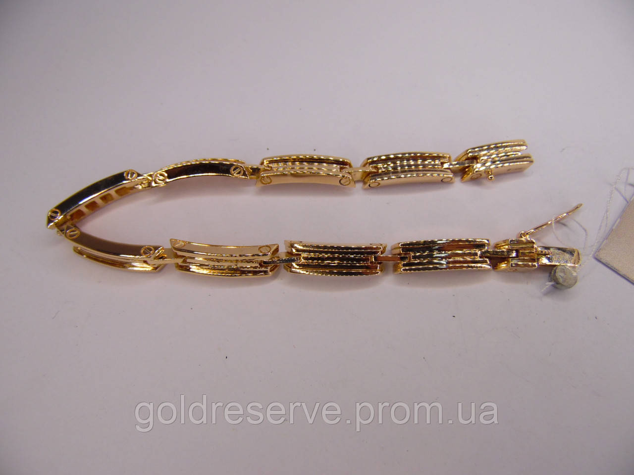 Золотий браслет, розмір 19,8 см